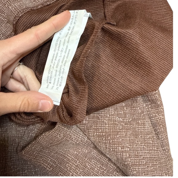 Zara basic pocket tee shirt dress brown tweed plaid size small - Picture 4 of 5